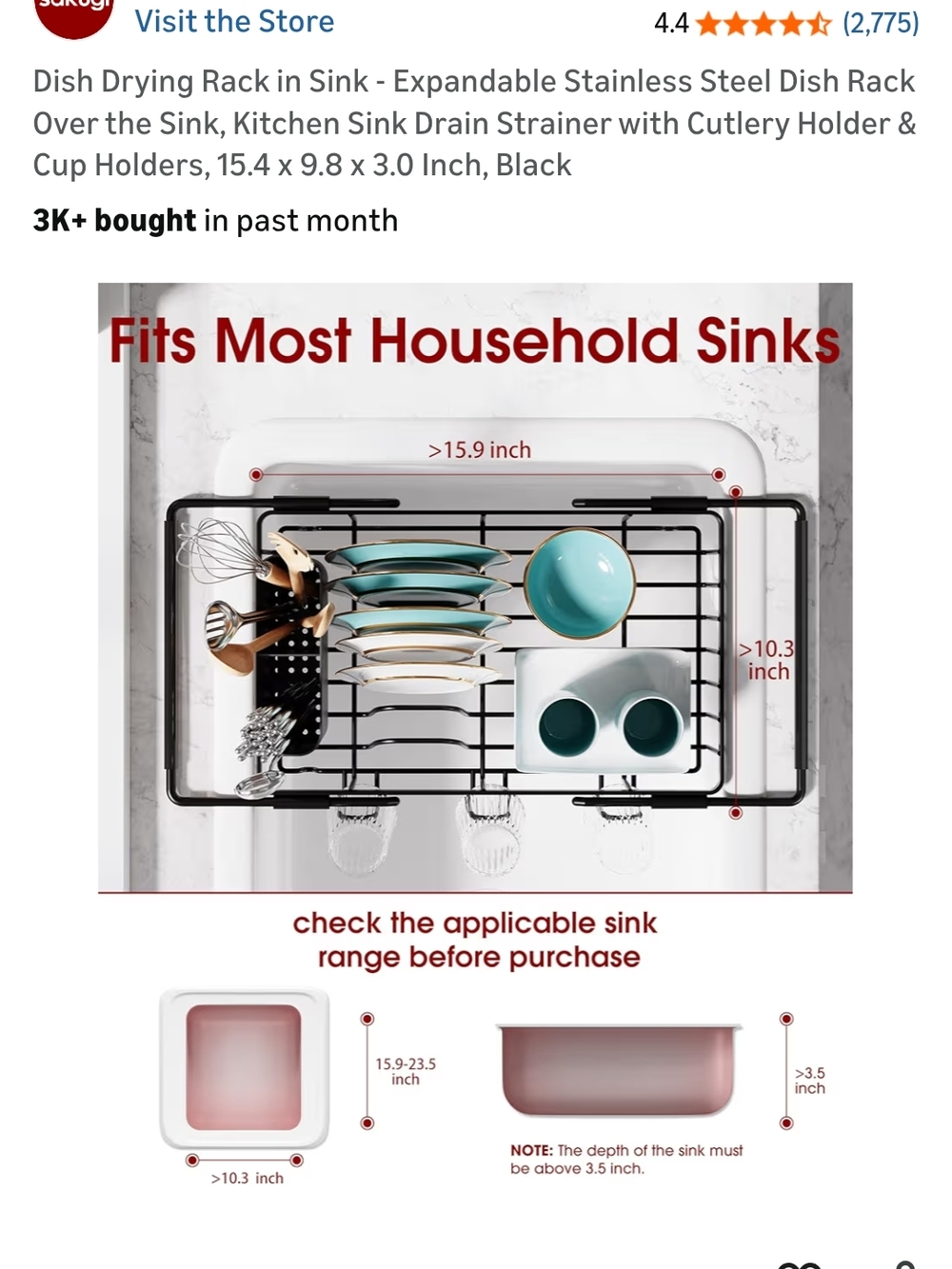 Sakugi Dish Drying Rack - Picture 6 of 6